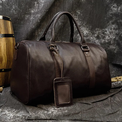 Luxus Echtes Leder Männer Frauen Reisetasche Kuh Leder Handgepäck Tasche Reise Schulter Tasche Männlich Weiblich Wochenende Duffle Tasche