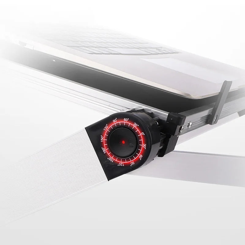 Tragbarer Klapphalter aus Aluminiumlegierung, Laptop-Ständer, Schreibtisch, Bett, Tischständer, Notebook-Computer, rutschfeste Halterung für 11–17 Zoll