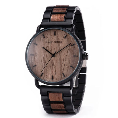 BOBO VOGEL Uhr Männer Zebra Holz Luxus Marke montre homme Quarz Armbanduhren Männlich Uhr Einfache Ultra-dünne Uhren für mann