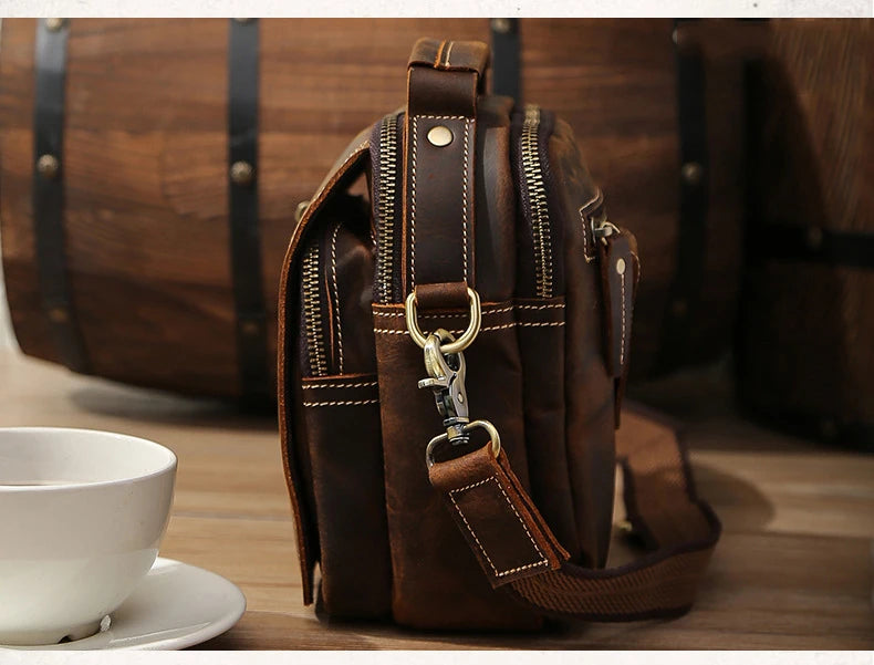 MAHEU Super Qualität männer Mini Schulter Tasche Aus Echtem Leder Telefon Beutel Auf Gürtel Kleine Umhängetasche Tasche Mit Griff Außen tasche