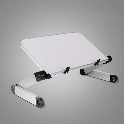 Tragbarer Klapphalter aus Aluminiumlegierung, Laptop-Ständer, Schreibtisch, Bett, Tischständer, Notebook-Computer, rutschfeste Halterung für 11–17 Zoll