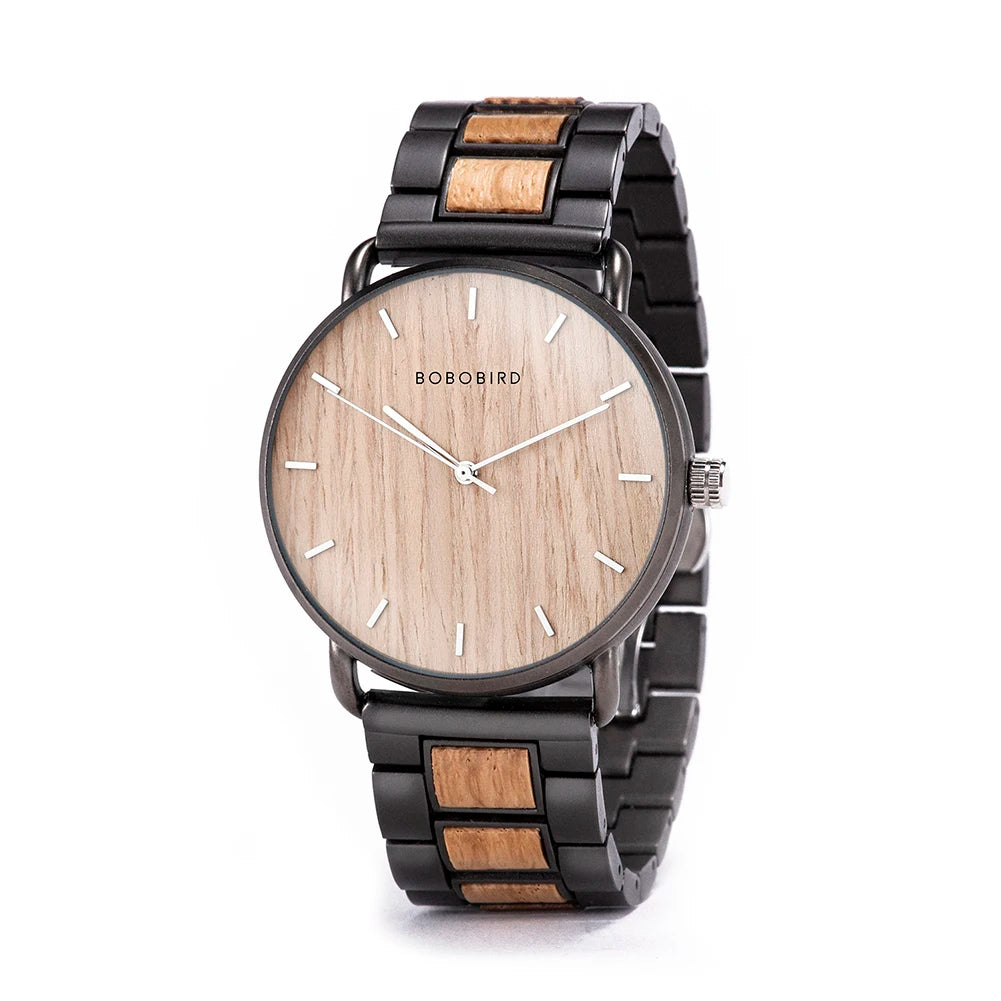 BOBO VOGEL Uhr Männer Zebra Holz Luxus Marke montre homme Quarz Armbanduhren Männlich Uhr Einfache Ultra-dünne Uhren für mann