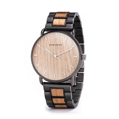 BOBO VOGEL Uhr Männer Zebra Holz Luxus Marke montre homme Quarz Armbanduhren Männlich Uhr Einfache Ultra-dünne Uhren für mann