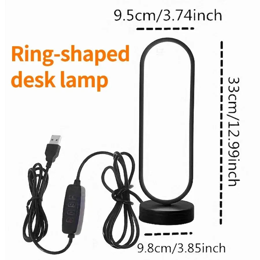 Kreatives Spiral-LED-Nachtlicht mit USB-Stecker, dimmbar, 3-Farben-Tisch-Nachtlampe für Wohnzimmer, Büro, Schreibtisch, Schlafzimmer, Nachttisch-Dekoration