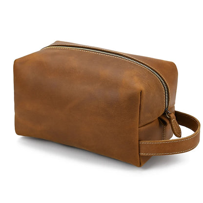 Echtes Rindsleder Drop Kits Echtes Leder Herren Damen Clutch Geldbörse Kuh Leder Aufbewahrungstasche Kulturbeutel Reisetasche Taschen für Kosmetik