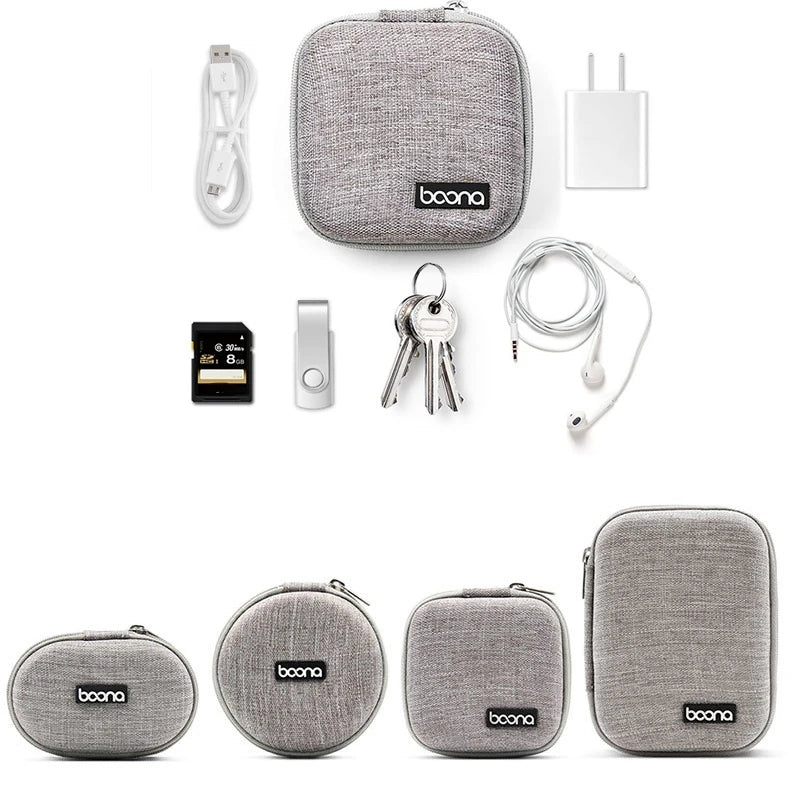 Tragbare Kopfhörer Lagerung Tasche Daten Kabel Organizer Tasche Multifunktionale Digitale Gadgets Fall Ladegerät U Disk Schutzhülle