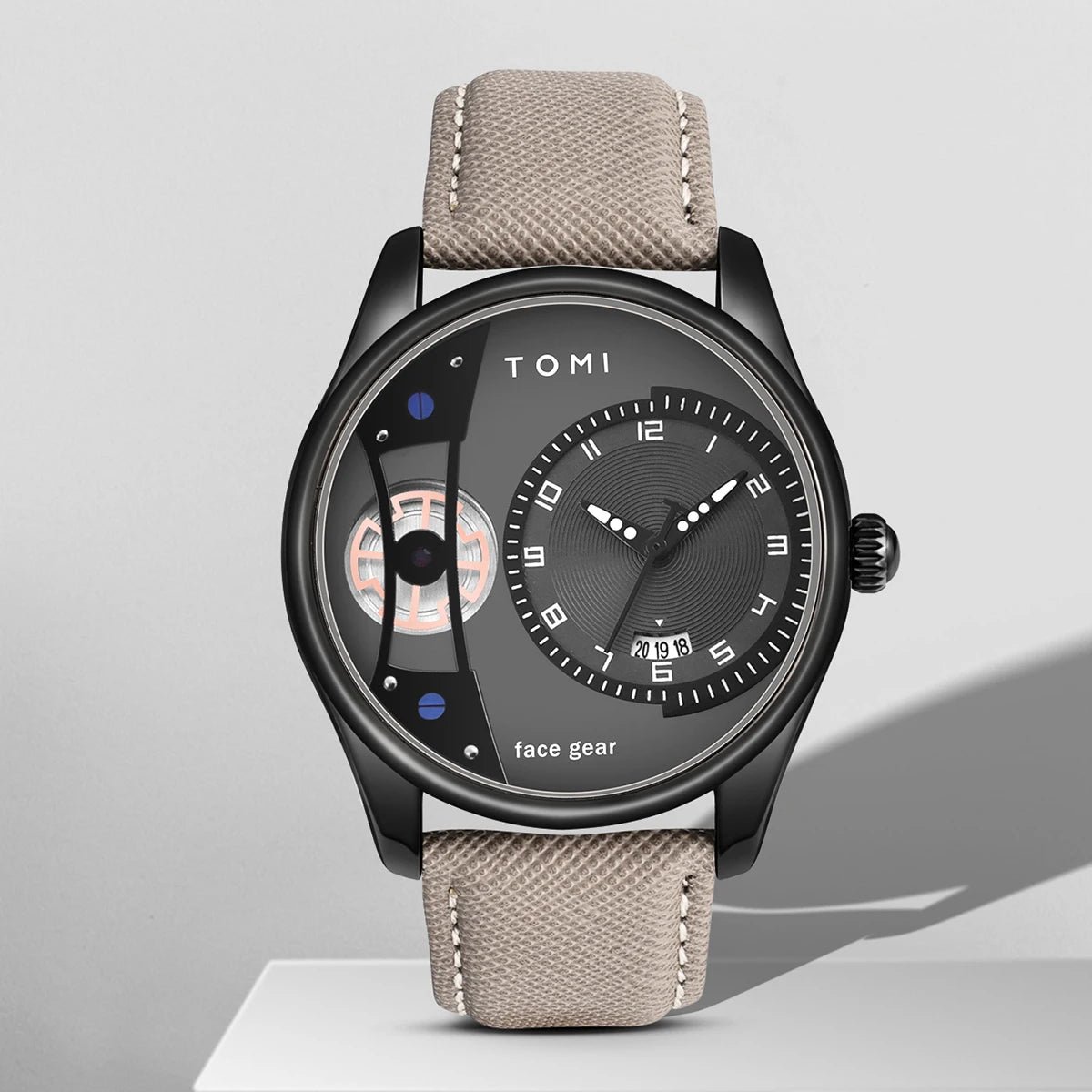 TOMI Set Geschenkbox für Herren, minimalistische Business-Quarzuhr, luxuriöse, vielseitige, abnehmbare Uhr mit Doppelarmband, Festival-Geschenk