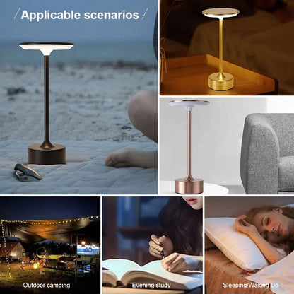 LED Tischlampe Touch Sensor Nachtlicht USB Aufladbare Tragbare Schlafzimmer Nachtlicht Drahtlose Leselampe Restaurant Hotel Bar
