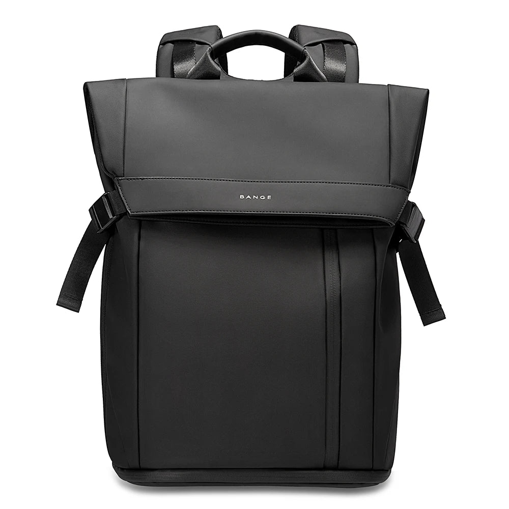 Bange Herren-Mode-Rucksack, 15,6 Zoll, multifunktionaler wasserdichter Rucksack, tägliche Reisetasche, lässiger Schulrucksack mit Schnalle