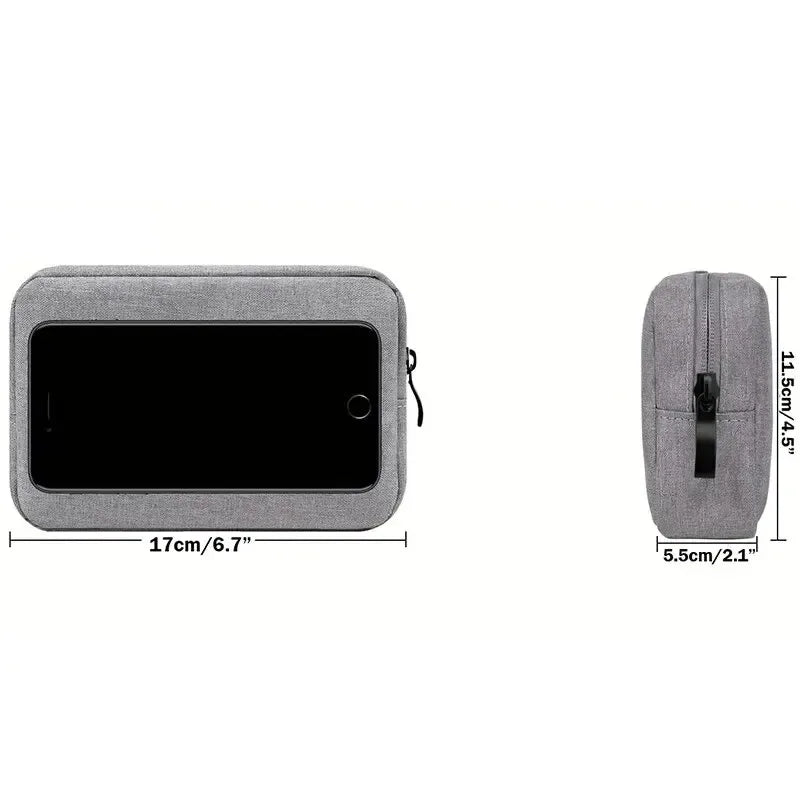Digitale tragbare Organizer-Hülle für Kopfhörer, Reiseschrank, Aufbewahrungstasche, Reißverschluss, Zubehör, Ladegerät, Datenkabel, USB-Tasche