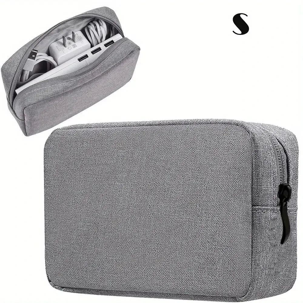 Digitale tragbare Organizer-Hülle für Kopfhörer, Reiseschrank, Aufbewahrungstasche, Reißverschluss, Zubehör, Ladegerät, Datenkabel, USB-Tasche