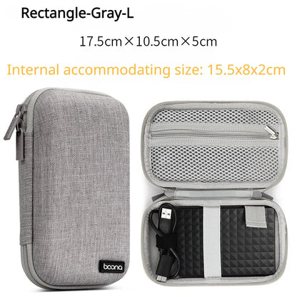 Tragbare Kopfhörer Lagerung Tasche Daten Kabel Organizer Tasche Multifunktionale Digitale Gadgets Fall Ladegerät U Disk Schutzhülle