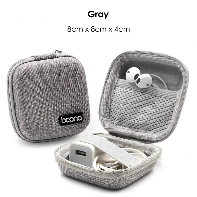 Tragbare Kopfhörer Lagerung Tasche Daten Kabel Organizer Tasche Multifunktionale Digitale Gadgets Fall Ladegerät U Disk Schutzhülle
