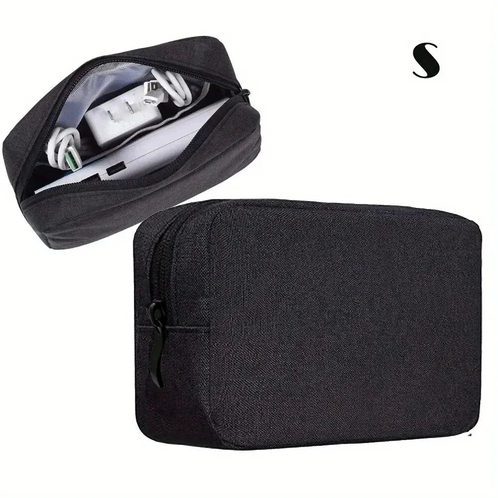 Digitale tragbare Organizer-Hülle für Kopfhörer, Reiseschrank, Aufbewahrungstasche, Reißverschluss, Zubehör, Ladegerät, Datenkabel, USB-Tasche