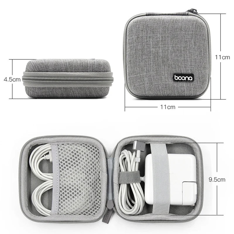 Tragbare Kopfhörer Lagerung Tasche Daten Kabel Organizer Tasche Multifunktionale Digitale Gadgets Fall Ladegerät U Disk Schutzhülle