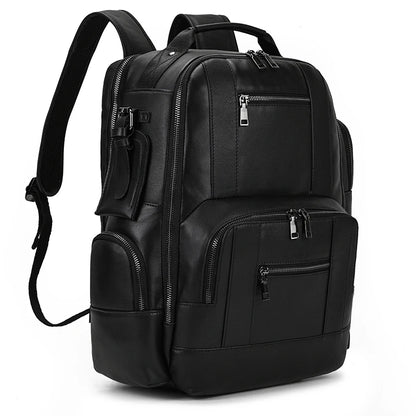 Newsbirds Herren-Rucksack aus Leder, Retro-Luxus-Modestil, Rucksack, Reisetasche, Rucksack, Schultasche für Herren, Leder-Tagesrucksack für Herren