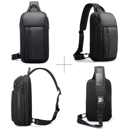 BANGE Marke Design Oxford Trendy Wasserdichte Materialien Männer Brust Tasche mit Große Kapazität Mode Multi-Taschen Schlanke tasche für männer