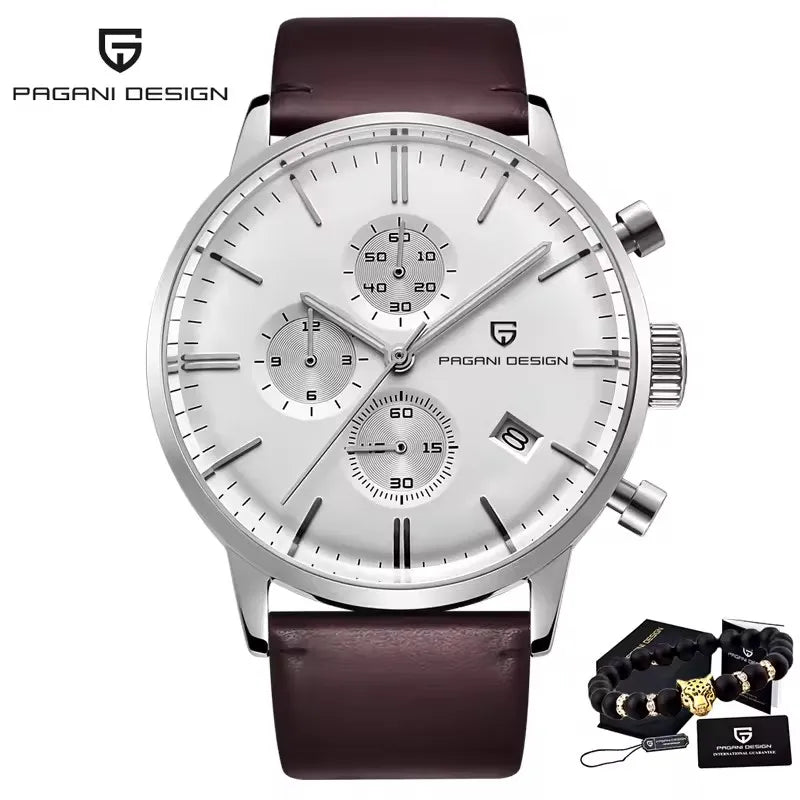 PAGANI DESIGN Neue Männer Uhren Multi zeitzone Quarz Business uhr Auto Datum Männer Uhren Japan Movt Uhr Männer Chronograph Geschenk