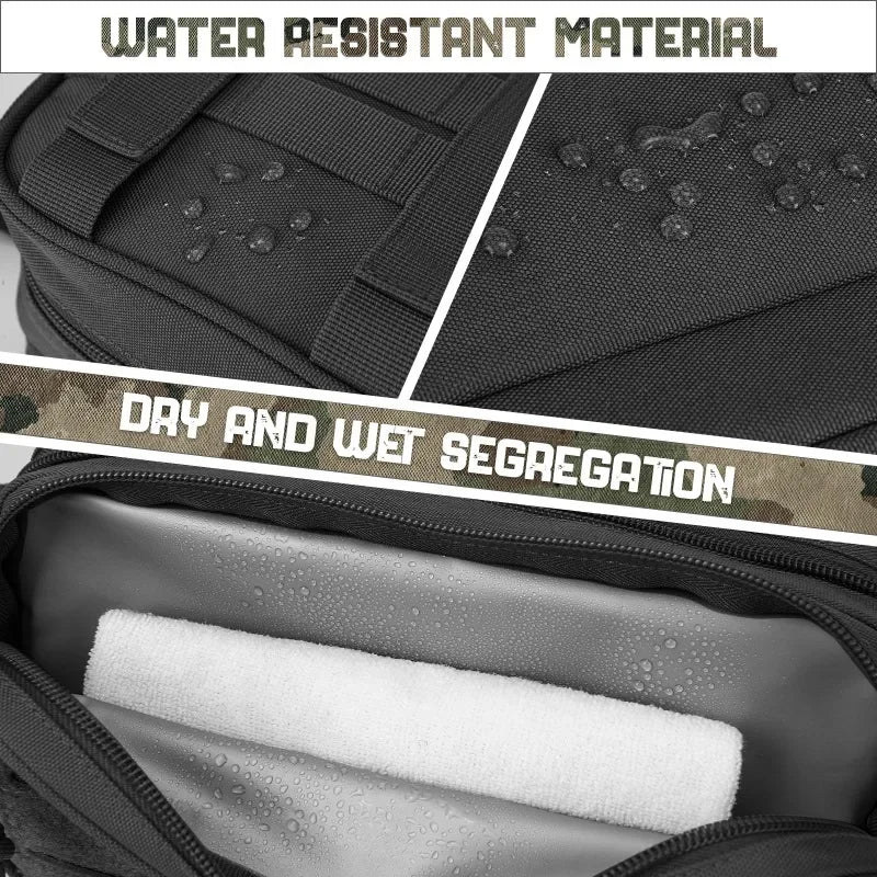 Kulturbeutel für Männer, Hygienetasche, Herren-Rasierset, Reise-Duschtasche, Taillenrucksack, Werkzeug, Molle-Beutel, kleine Dopp-Kit-Gürteltasche