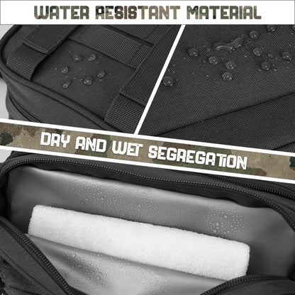 Kulturbeutel für Männer, Hygienetasche, Herren-Rasierset, Reise-Duschtasche, Taillenrucksack, Werkzeug, Molle-Beutel, kleine Dopp-Kit-Gürteltasche