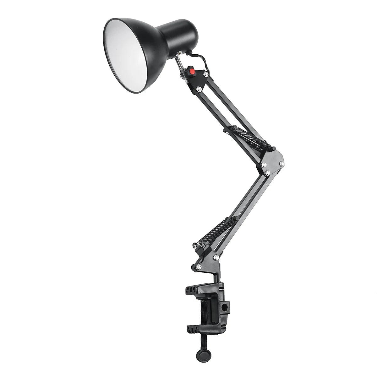 Hause EU UNS Stecker Flexible Schaukel Arm Clamp Mount Lampe Büro Studio E27/E26 Birne Tisch Schwarz Schreibtisch licht AC85-265V Led-lampe Lampen