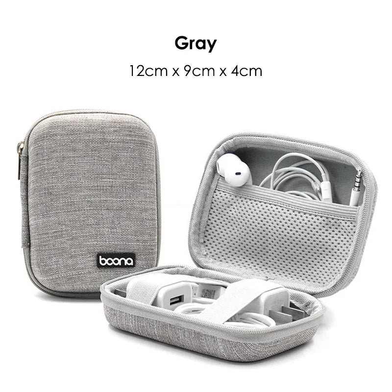 Tragbare Kopfhörer Lagerung Tasche Daten Kabel Organizer Tasche Multifunktionale Digitale Gadgets Fall Ladegerät U Disk Schutzhülle
