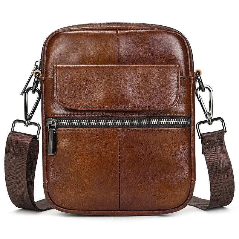 Neue Mode Für Männer Leder Schulter Tasche Aus Echtem Leder Umhängetasche Mann Taschen Echtes Rindsleder Sling Tasche Für Männliche Messenger Taschen