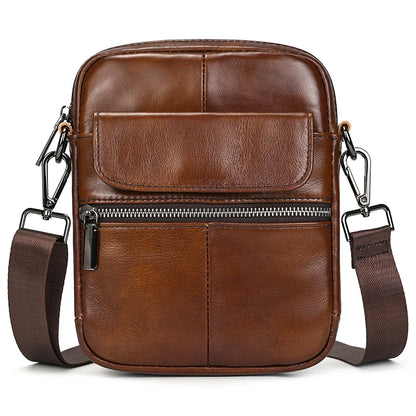Neue Mode Für Männer Leder Schulter Tasche Aus Echtem Leder Umhängetasche Mann Taschen Echtes Rindsleder Sling Tasche Für Männliche Messenger Taschen