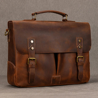 Newsbirds Rindsleder männer Aktentasche Aus Echtem Leder A4 Datei Dokument Handtasche Männlichen Laptop Schulter Tasche Business Computer Tasche