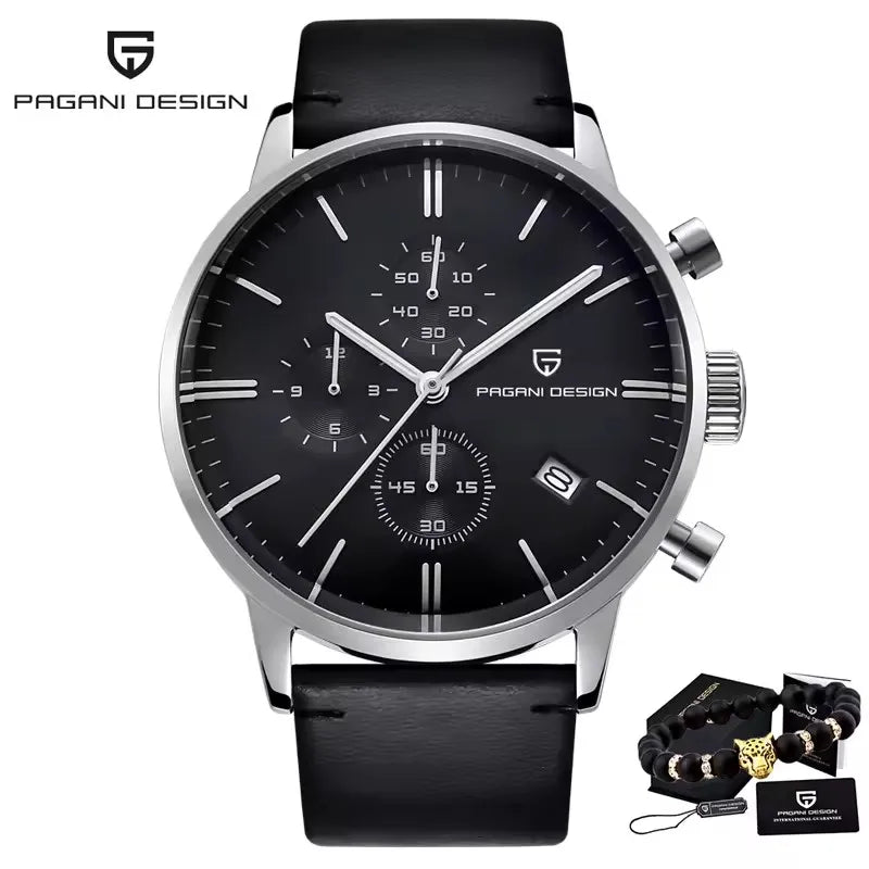 PAGANI DESIGN Neue Männer Uhren Multi zeitzone Quarz Business uhr Auto Datum Männer Uhren Japan Movt Uhr Männer Chronograph Geschenk