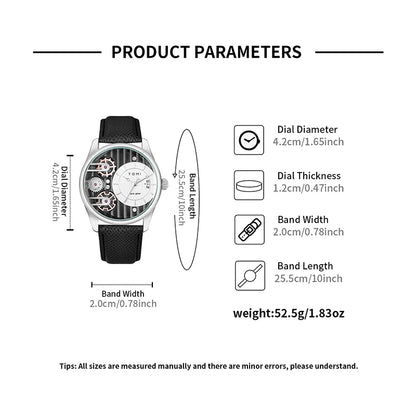 Tomi Herren Geschenk box Kombination Set Uhr Luxus und einfache Business abnehmbare Armband Quarzuhr Herren uhr Festival Geschenk
