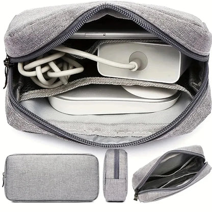 Digitale tragbare Organizer-Hülle für Kopfhörer, Reiseschrank, Aufbewahrungstasche, Reißverschluss, Zubehör, Ladegerät, Datenkabel, USB-Tasche