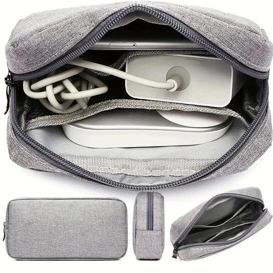Digitale tragbare Organizer-Hülle für Kopfhörer, Reiseschrank, Aufbewahrungstasche, Reißverschluss, Zubehör, Ladegerät, Datenkabel, USB-Tasche