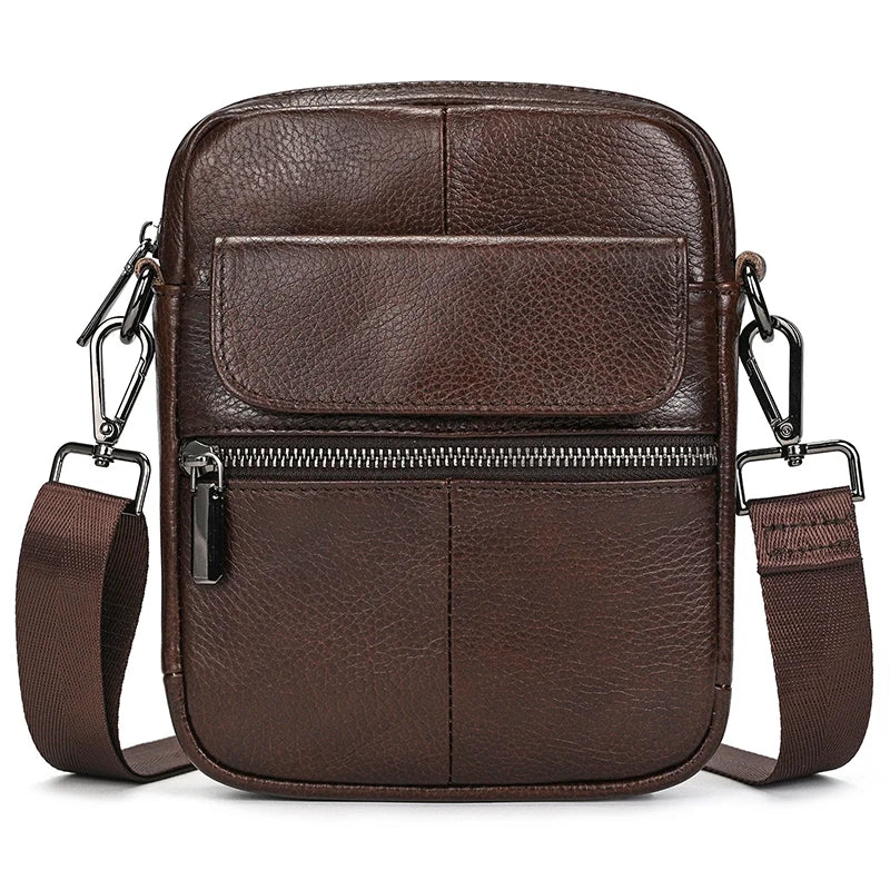 Neue Mode Für Männer Leder Schulter Tasche Aus Echtem Leder Umhängetasche Mann Taschen Echtes Rindsleder Sling Tasche Für Männliche Messenger Taschen