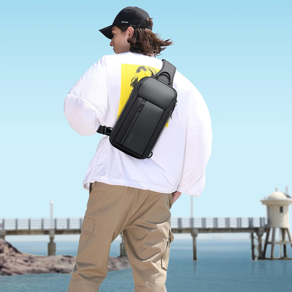 Bange Neue Oxford Mode Wasserdichte Brusttasche Umhängetasche Herrenmodelle Herren Brusttasche Freizeit Schultertasche Große Kapazität