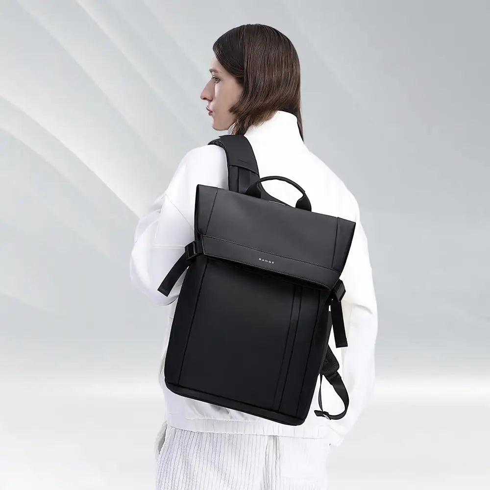 Bange Herren-Mode-Rucksack, 15,6 Zoll, multifunktionaler wasserdichter Rucksack, tägliche Reisetasche, lässiger Schulrucksack mit Schnalle