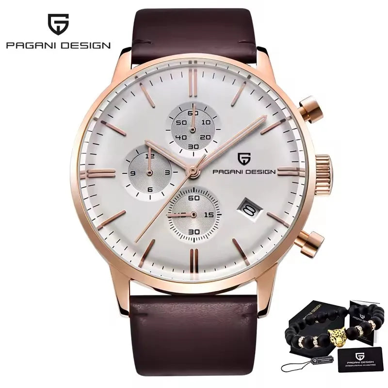 PAGANI DESIGN Neue Männer Uhren Multi zeitzone Quarz Business uhr Auto Datum Männer Uhren Japan Movt Uhr Männer Chronograph Geschenk