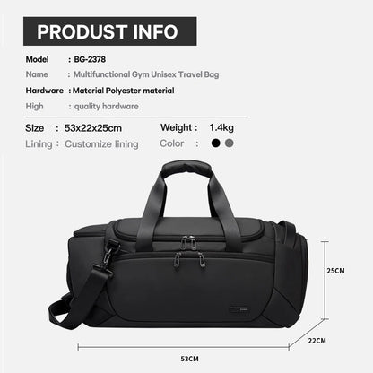 BANGE Sporttaschen Männer Gym Taschen Für Fitness Training Im Freien Wasserdichte Sporttasche Trocken Nass Trennung Taschen Sac De Reisetasche