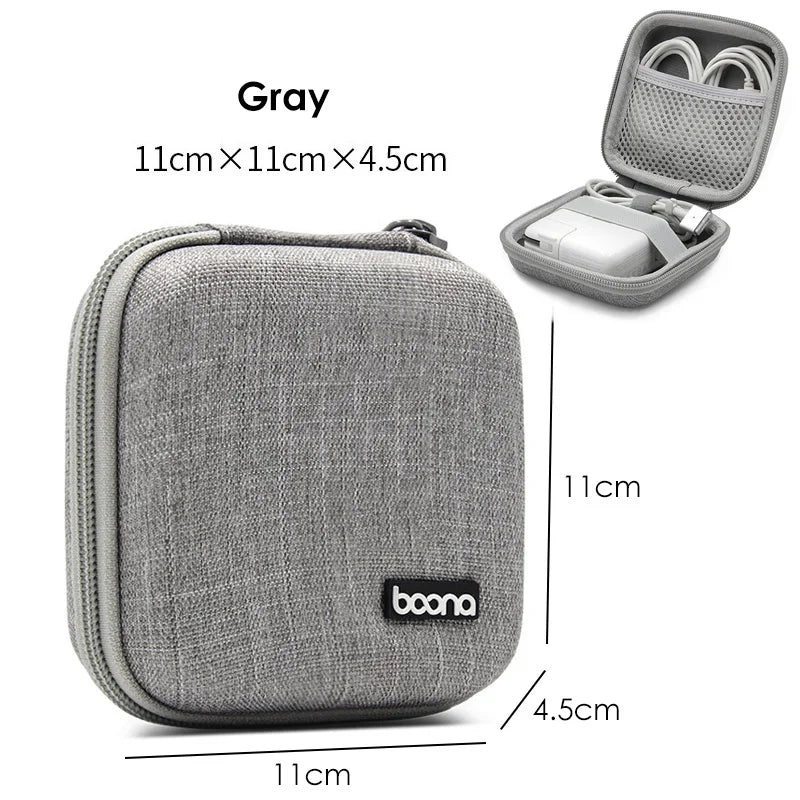 Tragbare Kopfhörer Lagerung Tasche Daten Kabel Organizer Tasche Multifunktionale Digitale Gadgets Fall Ladegerät U Disk Schutzhülle
