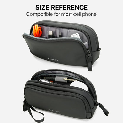 BANGE Neue Unisex-Handtasche aus leichtem, wasserdichtem, digitalem USB-Kabel, Aufbewahrungshandtasche aus Polyester, Elektronik-Reisetasche, Organizer für Kabeletui
