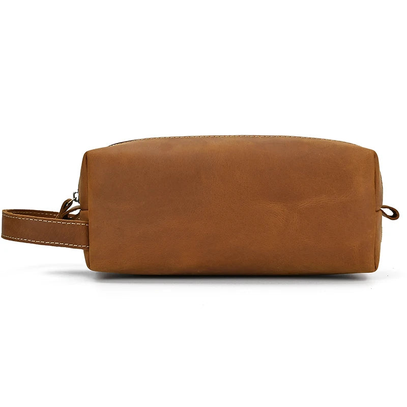 Echtes Rindsleder Drop Kits Echtes Leder Herren Damen Clutch Geldbörse Kuh Leder Aufbewahrungstasche Kulturbeutel Reisetasche Taschen für Kosmetik