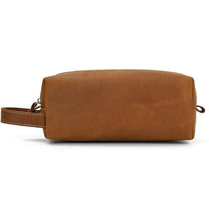 Echtes Rindsleder Drop Kits Echtes Leder Herren Damen Clutch Geldbörse Kuh Leder Aufbewahrungstasche Kulturbeutel Reisetasche Taschen für Kosmetik