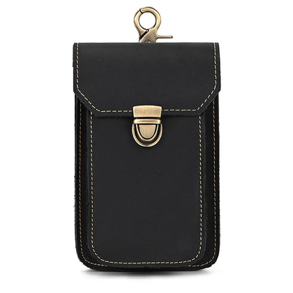 Leder Taille Tasche Auf Gürtel Handy Tasche Gürtel Tasche Leder Handy Tasche Fanny Pack Sommer Mini Taille Tasche Männer männlichen