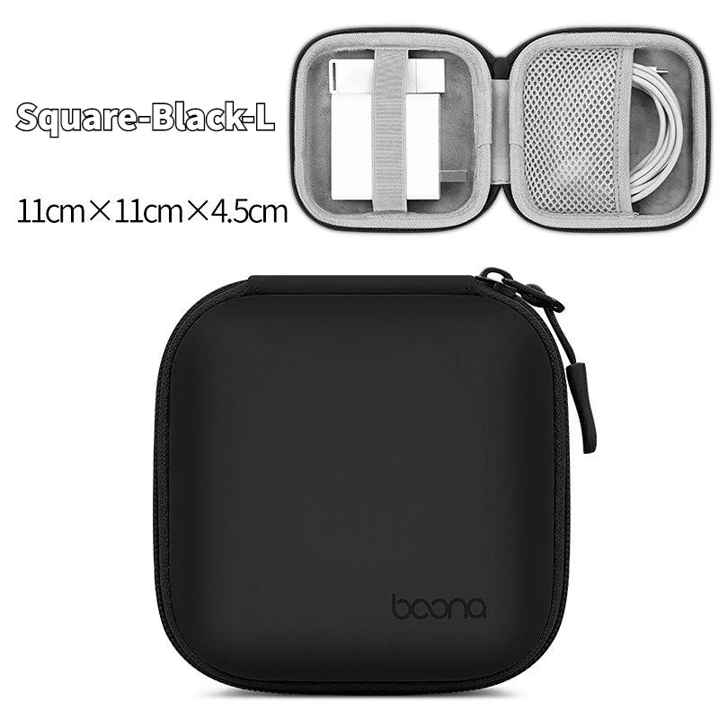 Tragbare Kopfhörer Lagerung Tasche Daten Kabel Organizer Tasche Multifunktionale Digitale Gadgets Fall Ladegerät U Disk Schutzhülle
