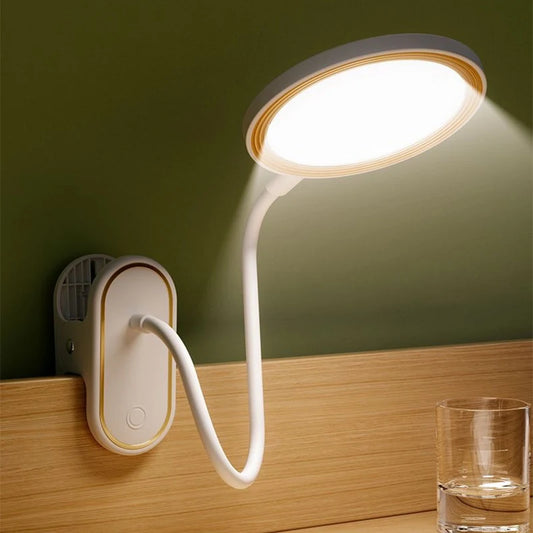 Tischlampe, USB wiederaufladbar, Schreibtischlampe mit Clip, Bett, Lesebuch, Nachtlicht, LED, Touch, 3 Modi, dimmbares Augenschutzlicht