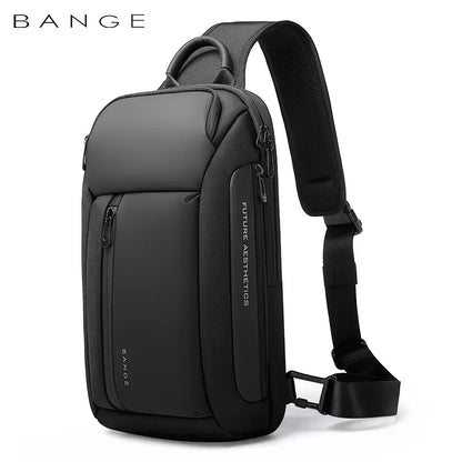 BANGE Marke Design Oxford Trendy Wasserdichte Materialien Männer Brust Tasche mit Große Kapazität Mode Multi-Taschen Schlanke tasche für männer