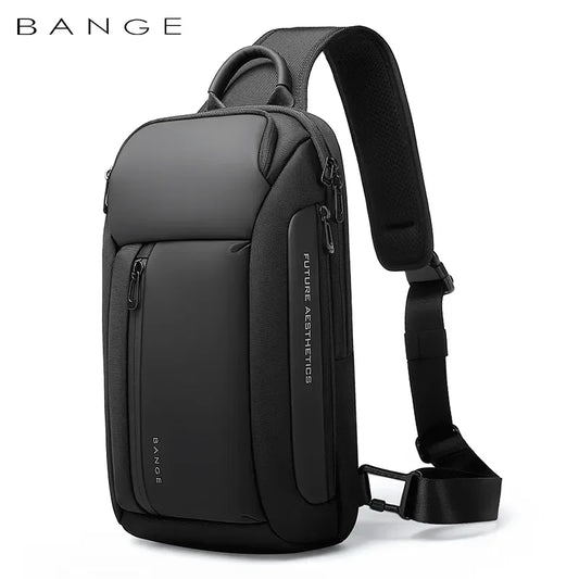 BANGE Marke Design Oxford Trendy Wasserdichte Materialien Männer Brust Tasche mit Große Kapazität Mode Multi-Taschen Schlanke tasche für männer