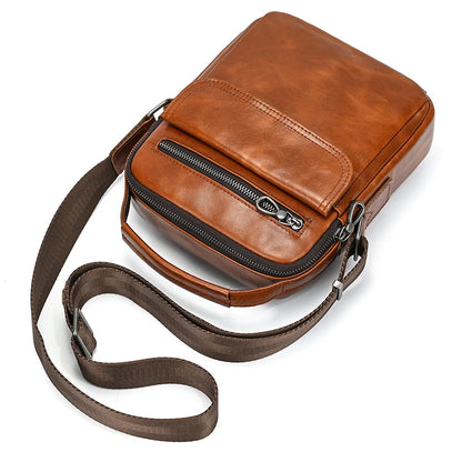 Neue Mode Für Männer Leder Schulter Tasche Aus Echtem Leder Umhängetasche Mann Taschen Echtes Rindsleder Sling Tasche Für Männliche Messenger Taschen