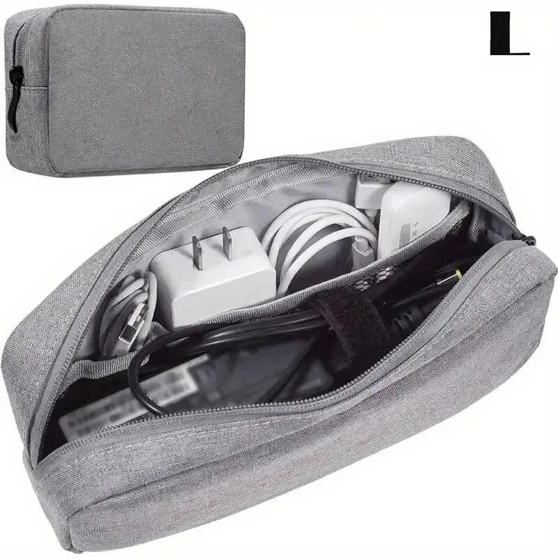 Digitale tragbare Organizer-Hülle für Kopfhörer, Reiseschrank, Aufbewahrungstasche, Reißverschluss, Zubehör, Ladegerät, Datenkabel, USB-Tasche