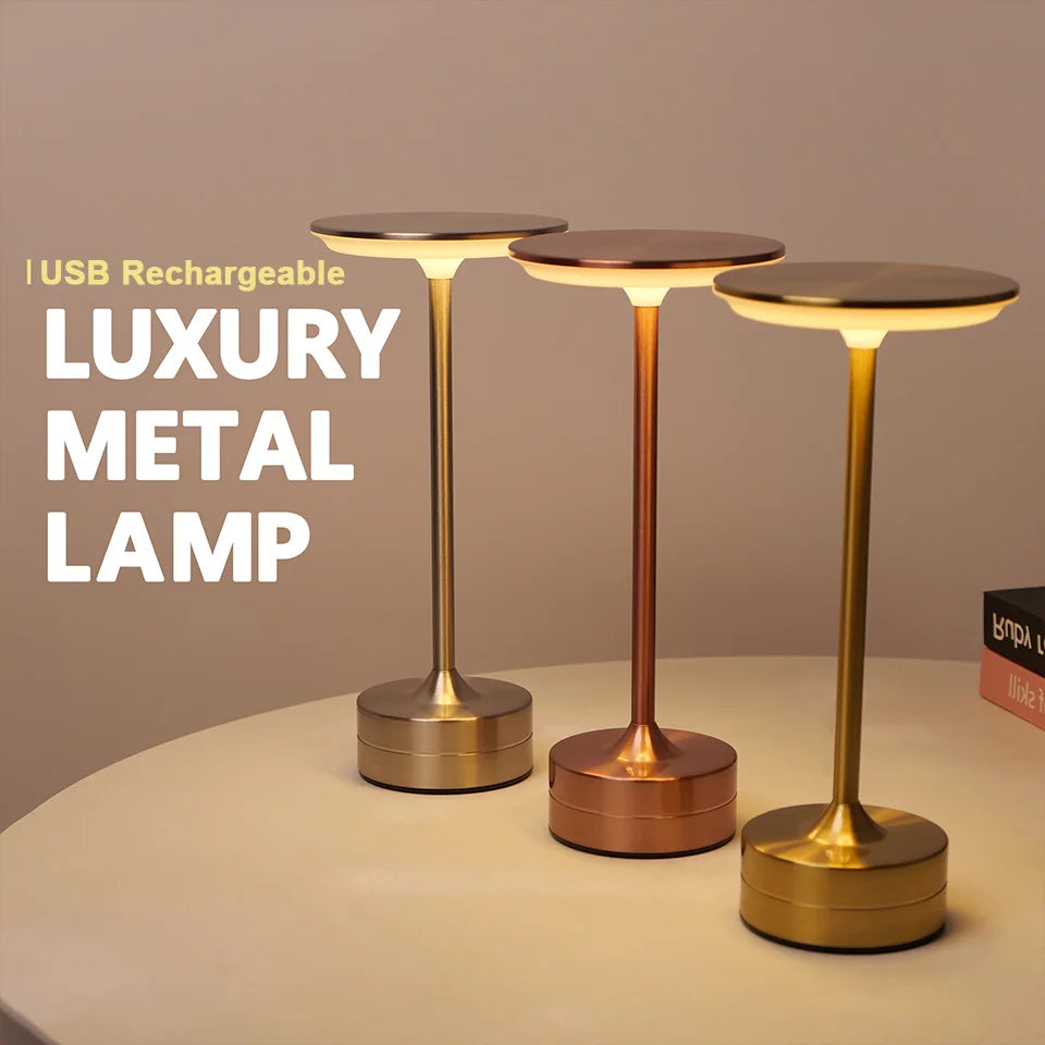 LED Tischlampe Touch Sensor Nachtlicht USB Aufladbare Tragbare Schlafzimmer Nachtlicht Drahtlose Leselampe Restaurant Hotel Bar